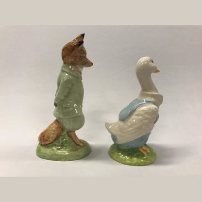 1989 Beatrix Potter Foxy Whiskered Gentleman & Mr Drake Puddle-Duck By Royal Albert 4