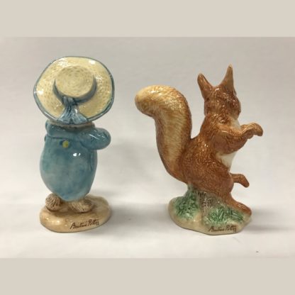 Two Beatrix Potter Figurines Squirrel Nutkin & Tom Kitten 3