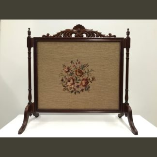 Vintage Floral Tapestry Fire Screen