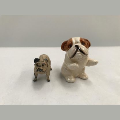 Group Of Miniature China Bulldogs Including Royal Doulton K2 3