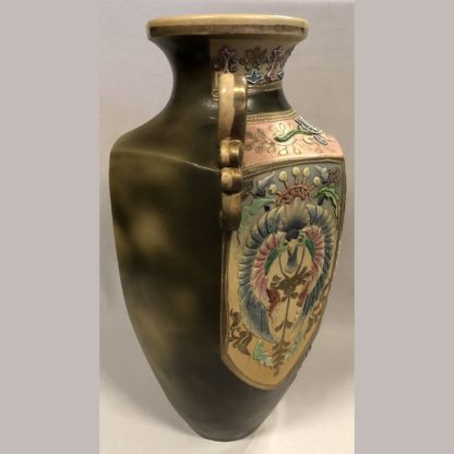 Antique Japanese Meiji Period Export Vase w/ Floral decoration 7