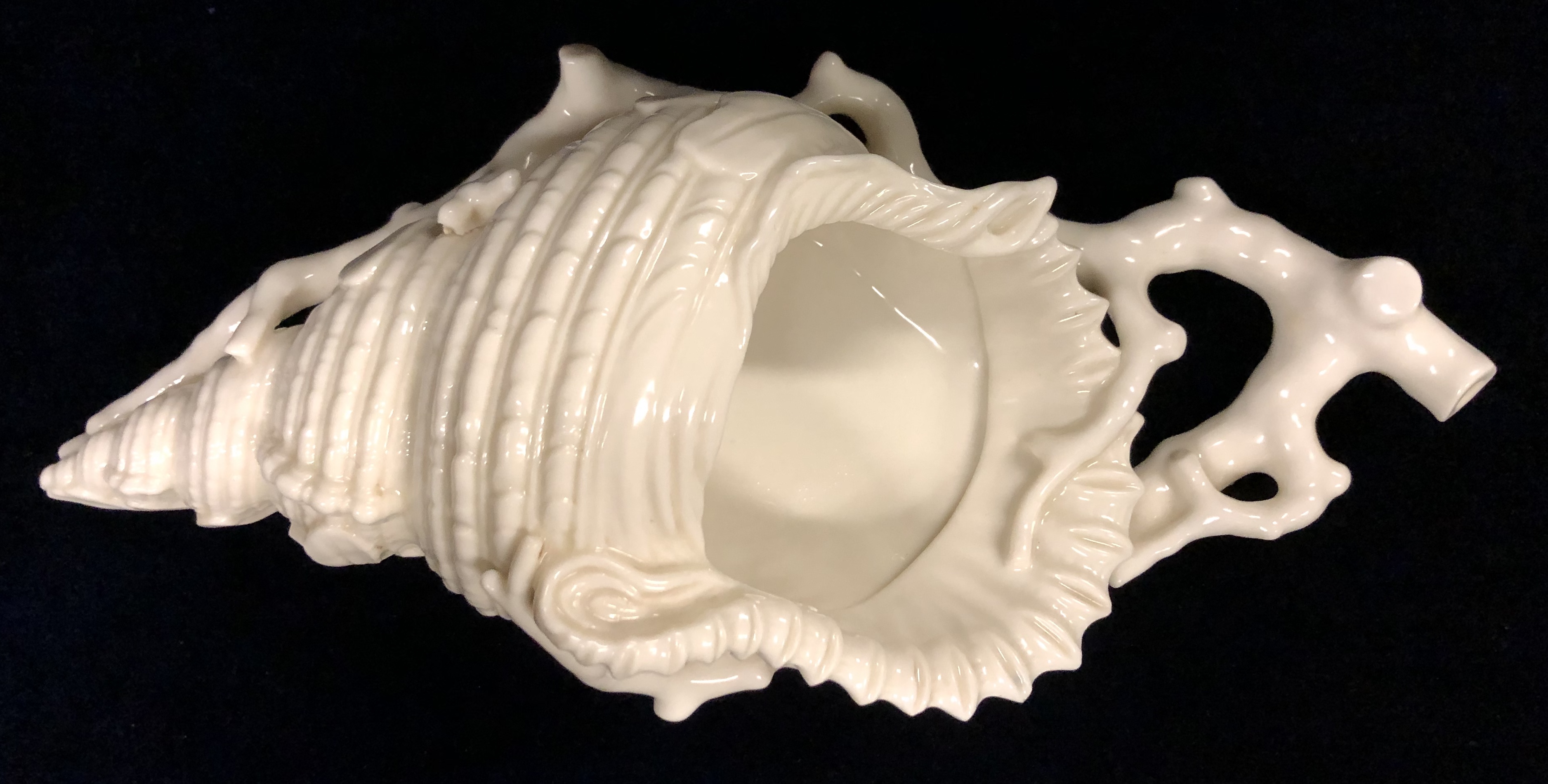 Royal Worcester Conch Shell & Coral Wall Pocket Dated 1877 | AFC