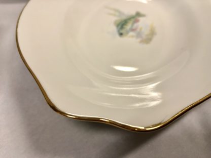 Vintage Haas & Czjzek Schlaggenwald Porcelain 7 PCE Fish Platter and Plate Set 5