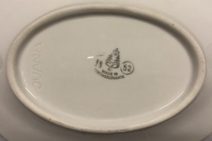 Vintage Haas & Czjzek Schlaggenwald Porcelain 7 PCE Fish Platter and Plate Set 9