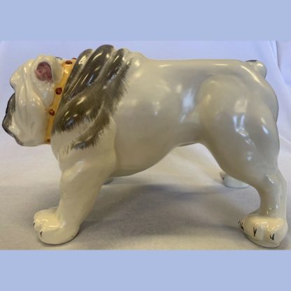 Large Bulldog ‘Fielding's Made In England ~illegible~’ Made In England By Crown Devon 6