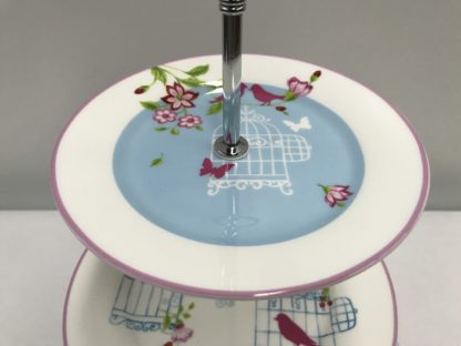 Maxwell & Williams Cashmere Three Tire Cake Stand “Aviary” High Tea 6