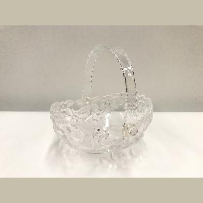 Vintage Original Waltherglas Floral Crystal Bowl