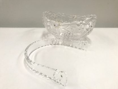 Vintage Original Waltherglas Floral Crystal Bowl 7