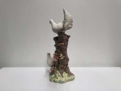 Vintage Large Figural Vase Decorated w/ White Doves - Floral/Tree 4