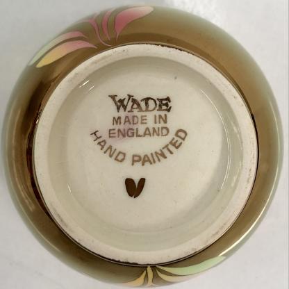 Vintage Wade Bronze Gold Lustre Ware Floral Tea Set Made in England 11