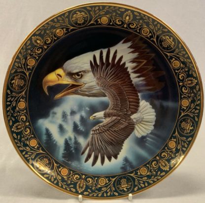 The Freedoms Foundation At Valley Forge Series 'On The Wings Of Freedom' Limited Edition No PD2012 Plate & ‘The Call Of Freedom’ PD2379 Limited Edition Plate By Royal Doulton 2