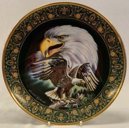 The Freedoms Foundation At Valley Forge Series 'On The Wings Of Freedom' Limited Edition No PD2012 Plate & ‘The Call Of Freedom’ PD2379 Limited Edition Plate By Royal Doulton 5