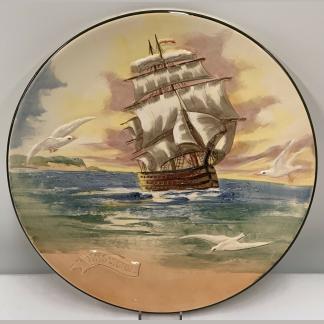 Famous Ships Series Plate 'The Victory' Flagship Of Lord Nelson By Royal Doulton 1