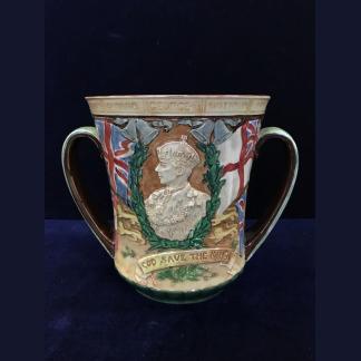 Rare 1937 Loving “King George VI & Elizabeth” Coronation Cup By Royal Doulton 1