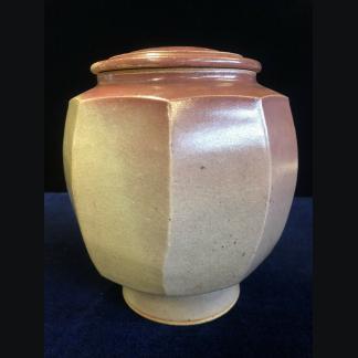 Tony Martin Stoneware Pottery Lidded Jar circa 1982 1