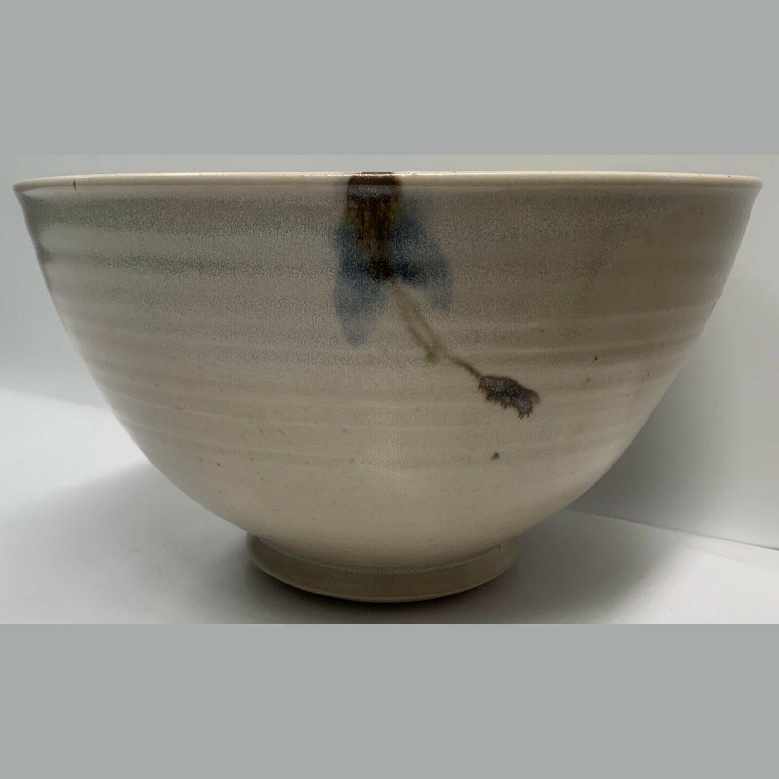 Vintage Large Bowl With Flower Design By Victor Greenaway (Made in his Broomhill studios 1975-1993) 3