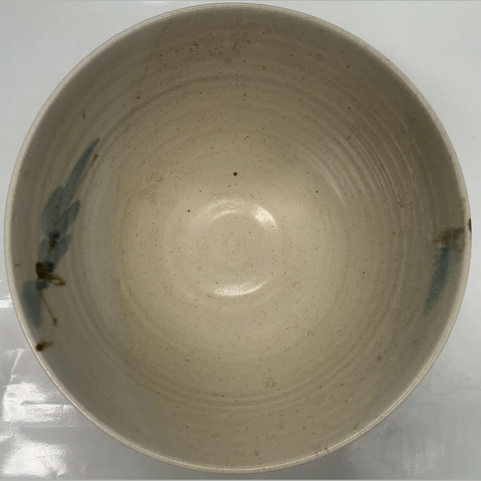 Vintage Large Bowl With Flower Design By Victor Greenaway (Made in his Broomhill studios 1975-1993) 5