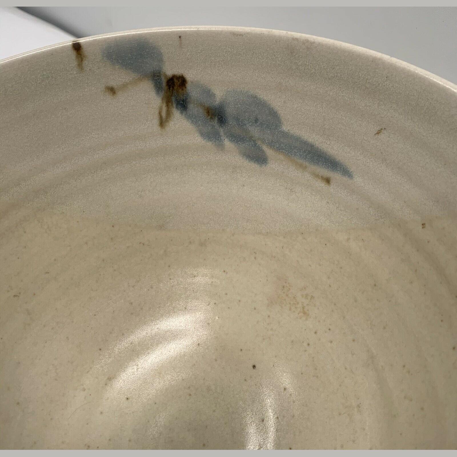Vintage Large Bowl With Flower Design By Victor Greenaway (Made in his Broomhill studios 1975-1993) 7
