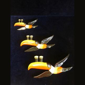 Vintage Guinness Set - 3 Flying Toucan Wall Plaques Carlton Ware Made England 1