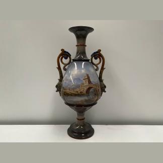 Early-Mid 19th Century KPM Porcelain Urn Depicting Bavarian Classical Landscape