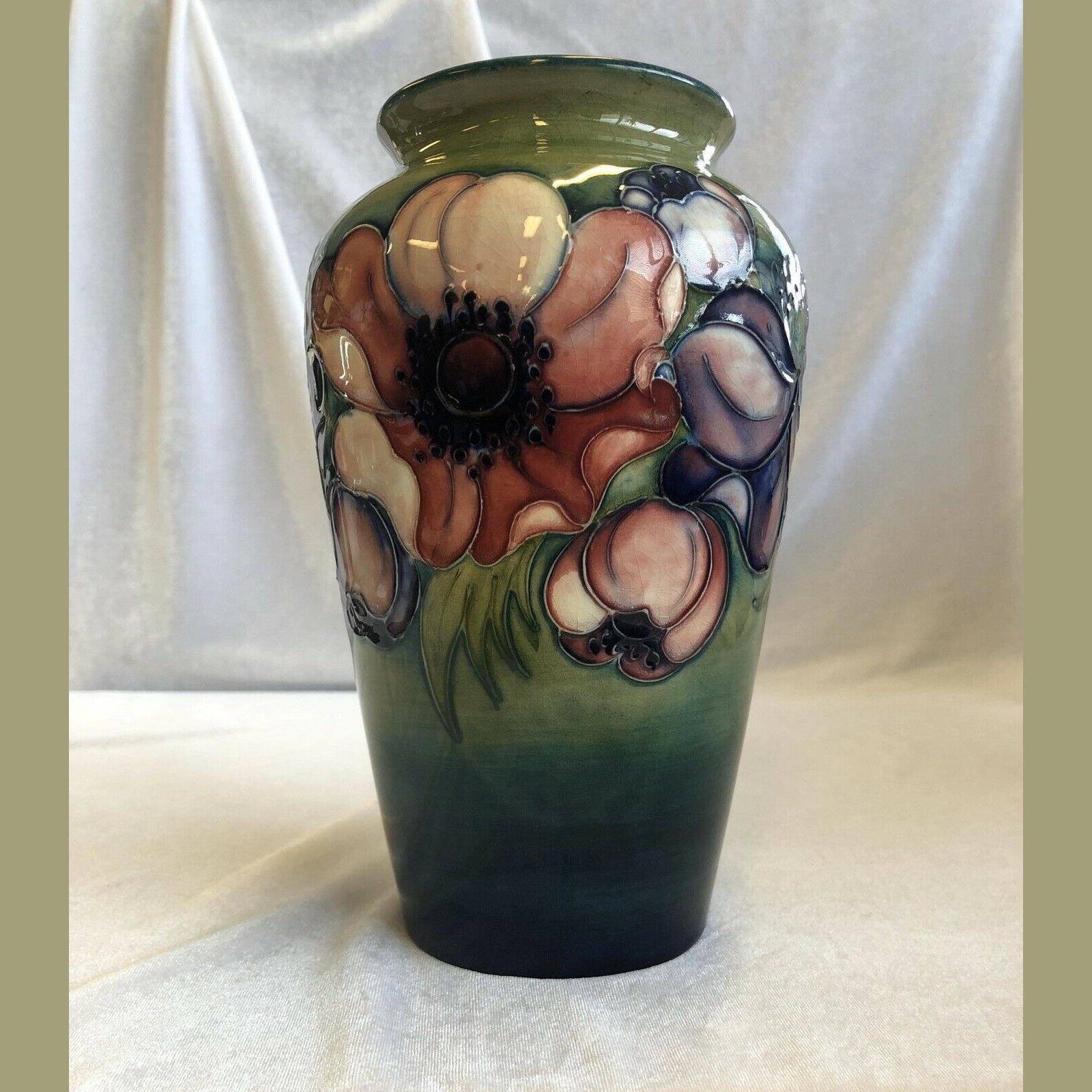 William Moorcroft Pottery Anemone Pattern Vase | AFC