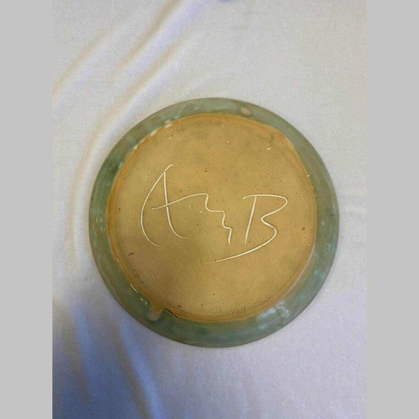 Vintage AMB Pottery Plate Depicting Kangaroo, Grass Trees by Neil Douglas 11