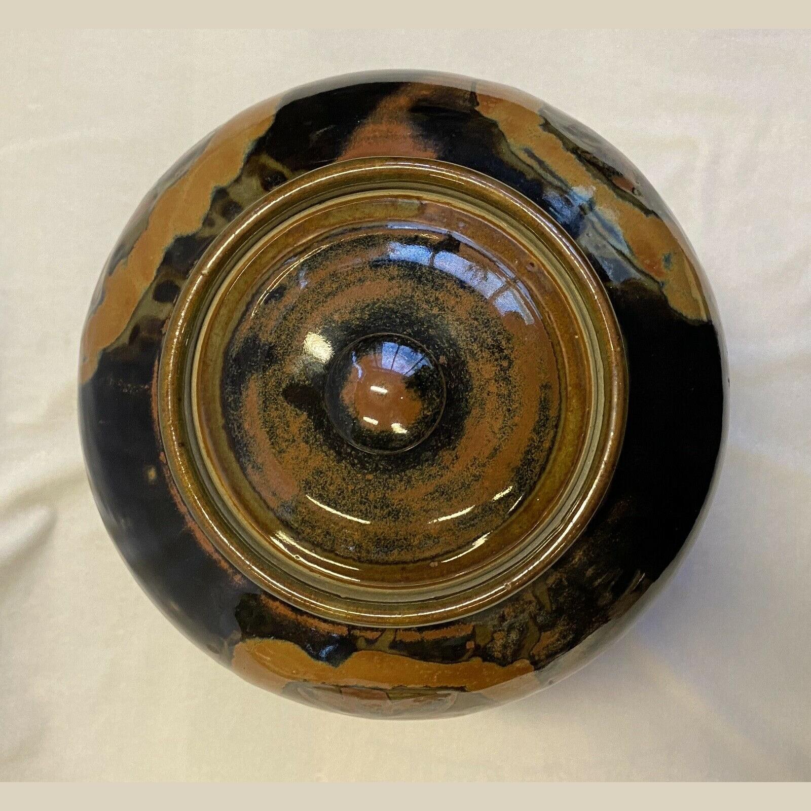 Vintage Reg Preston (1917–2000) Australian Studio Pottery Lidded Ginger Jar 7
