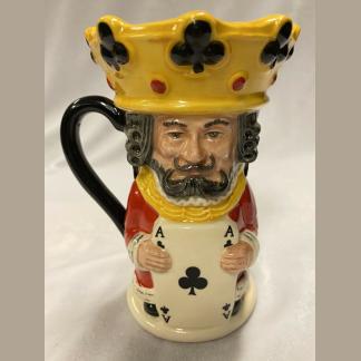 R D Double Sided Toby Jug King and Queen of Clubs D6969 2