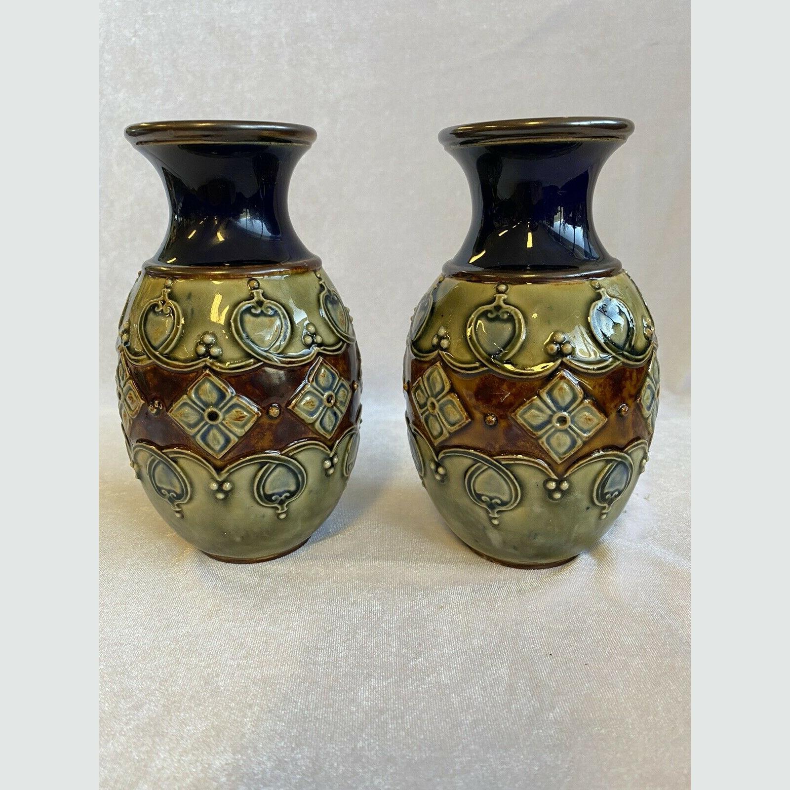 Royal Doulton Art Nouveau Studio Pottery Vases c1903-1910 | AFC