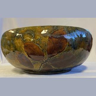 Autumn Coloured Glazed Studio Pottery Stoneware Bowl 1