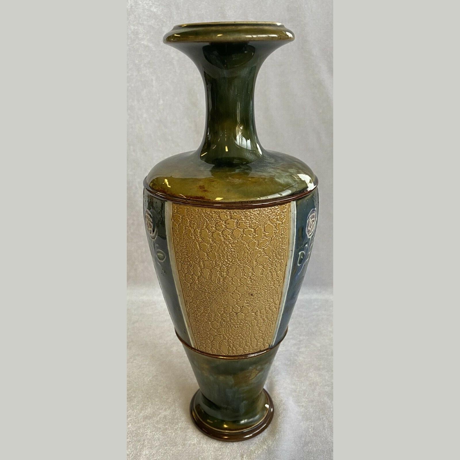 Royal Doulton Lambeth Studio Stoneware Pottery Vase AFC