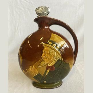 Royal Doulton Kingsware Flask Uncle Sam 1