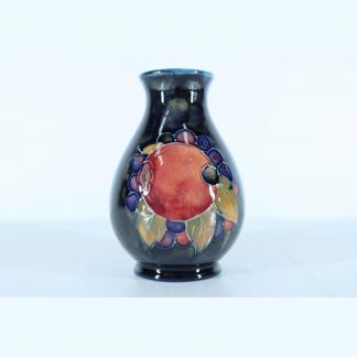 Small Moorcroft Plum Design Vase Handmade By William Moorcroft Stamped