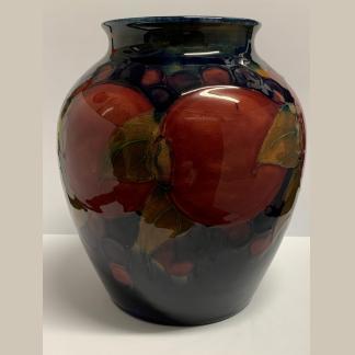 Vintage Large Fully Signed Pomegranate Squat Vase By William Moorcroft1